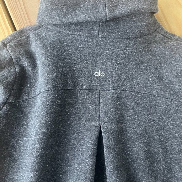 Alo Haze Cowlneck Sweatshirt Gray Cozy Small - Picture 11 of 11
